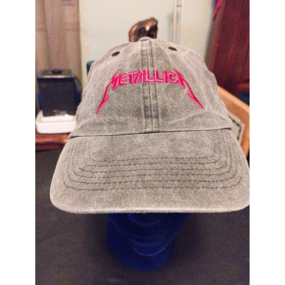Metallica Cap H&M Fading Spell Out Logo Embroidered 2016 RARE